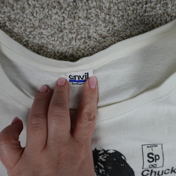 Chuck Norris Destroyed the Periodic Table Funny Graphic T-Shirt White Large - Picture 4 of 6